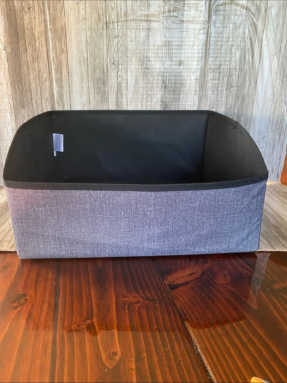 #4 THIRTY-ONE YOUR WAY DISPLAY BIN— CHARCOAL CROSSHATCH