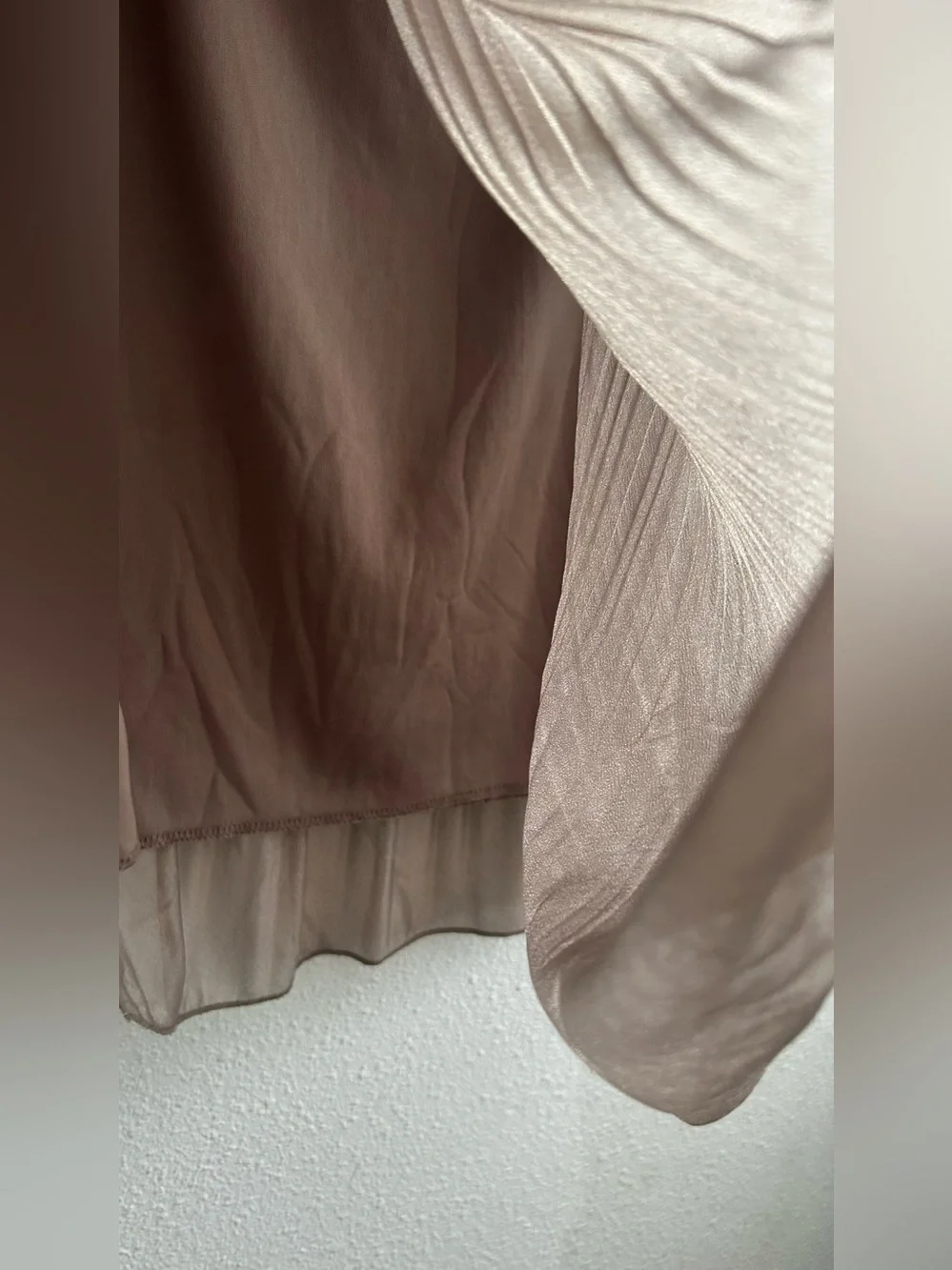 Andi + James flowing pleated