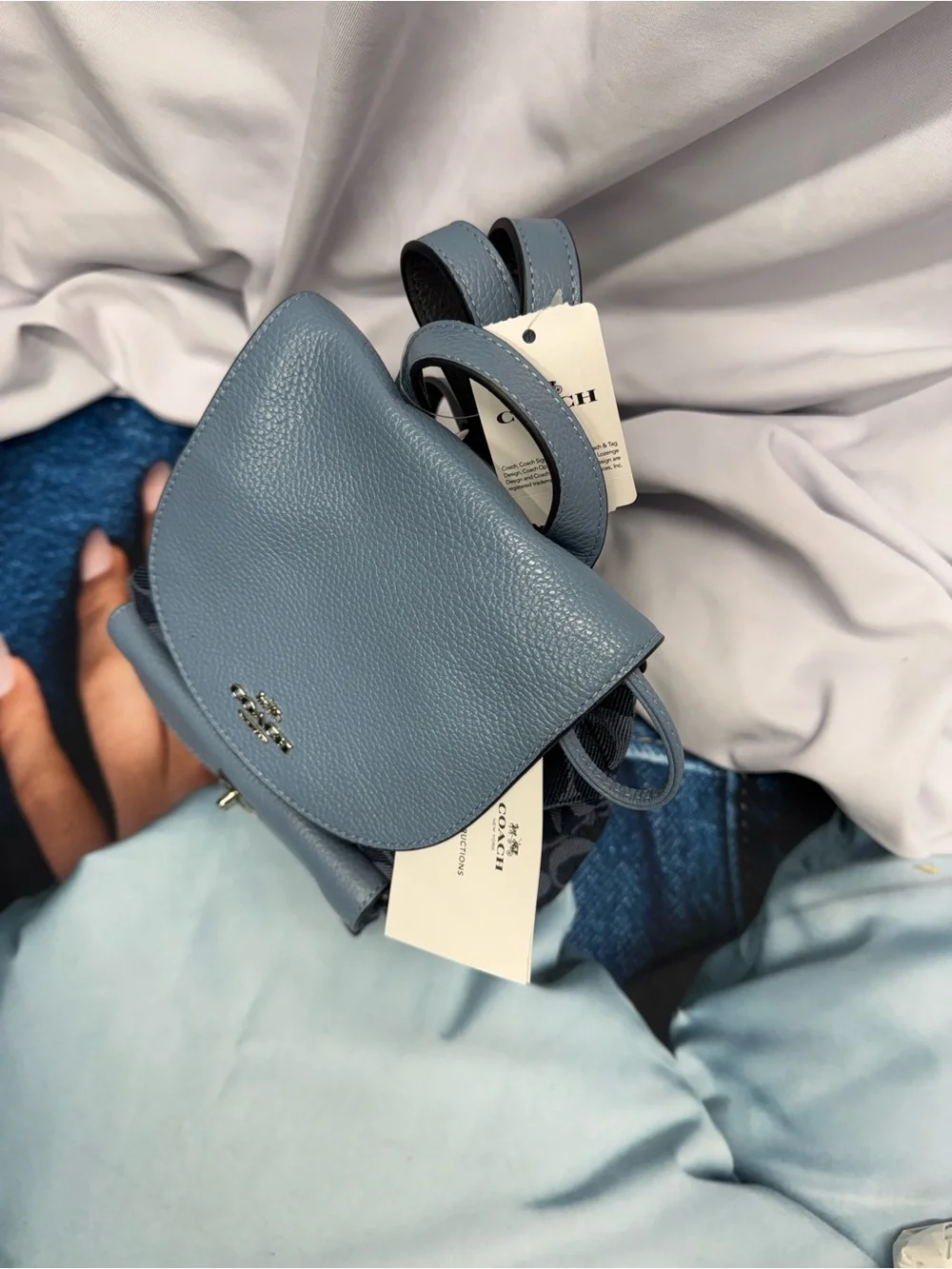 Coach compact backpack
