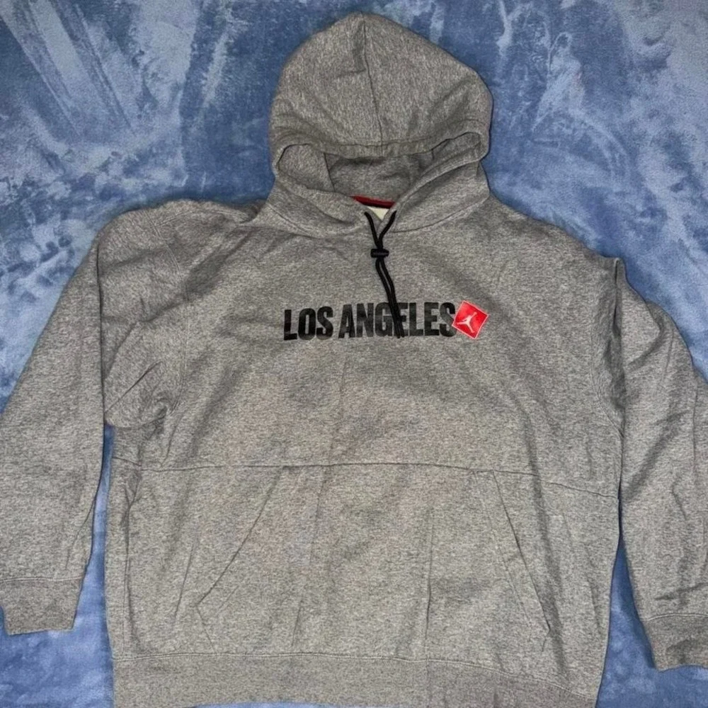NIKE JORDAN JUMPMAN LOS ANGELES MENS FLEECE PULLOVER‎ HOODIE men size 3xl