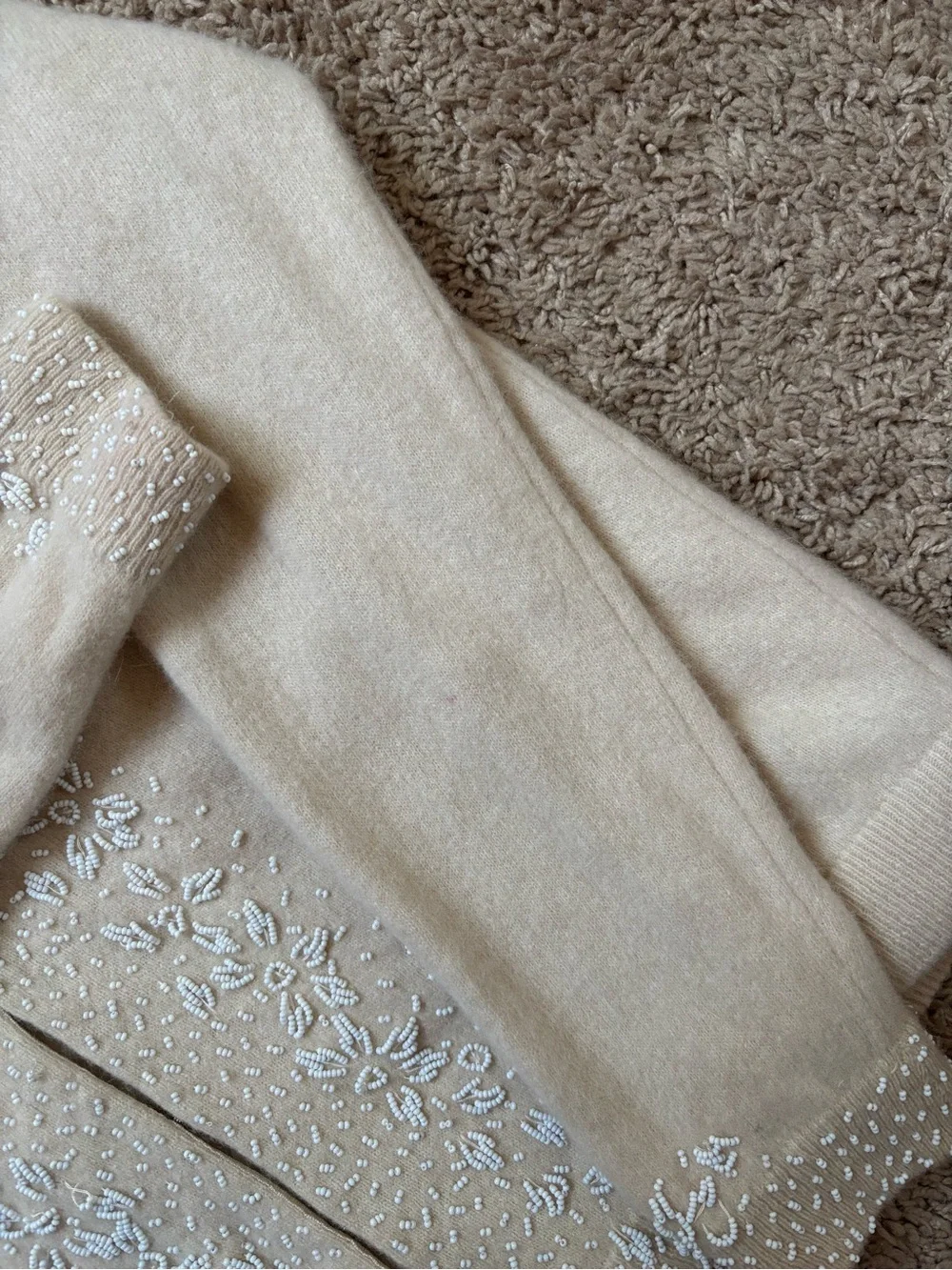 N/A cream knit