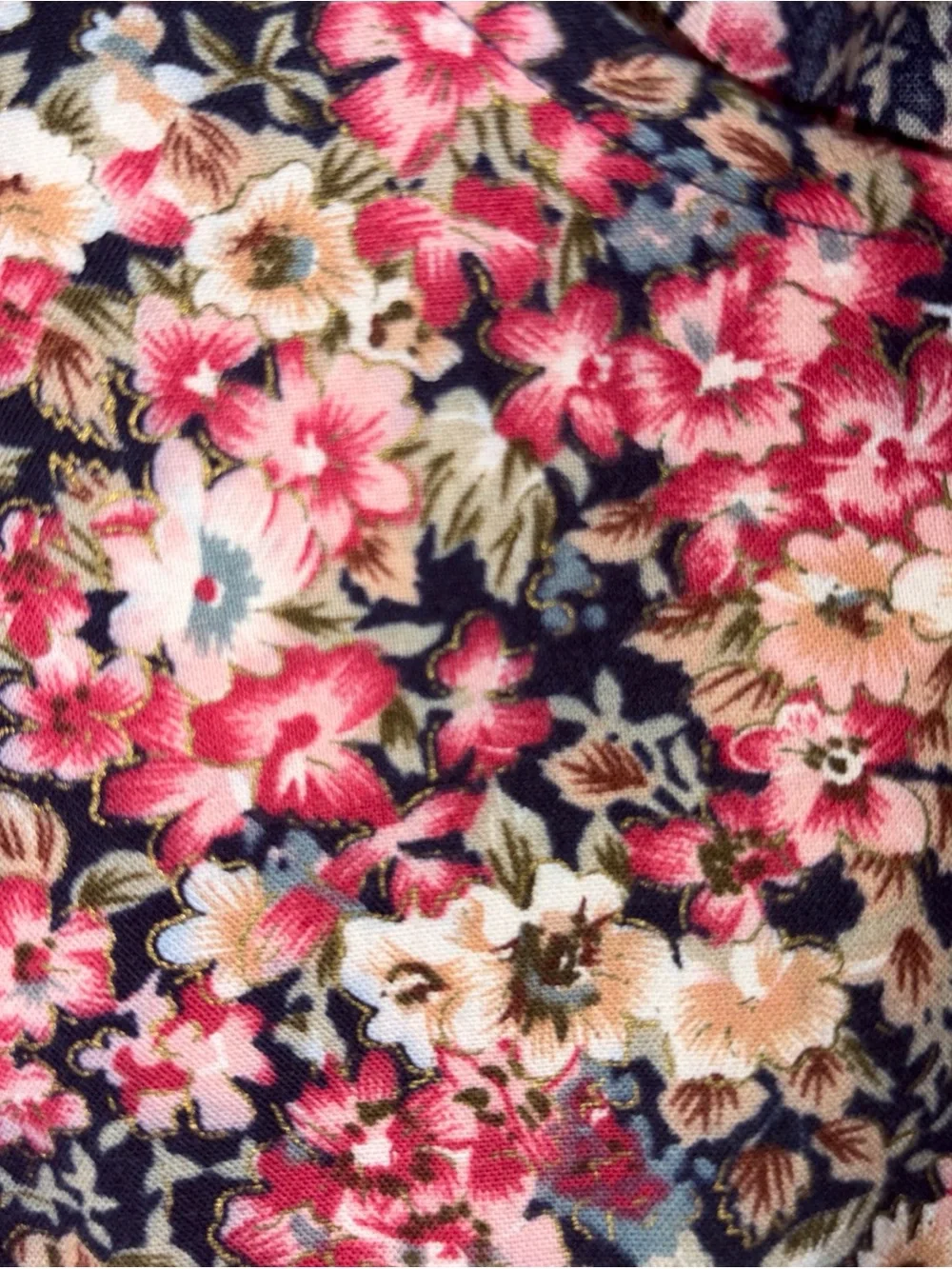 California gold rush vintage floral