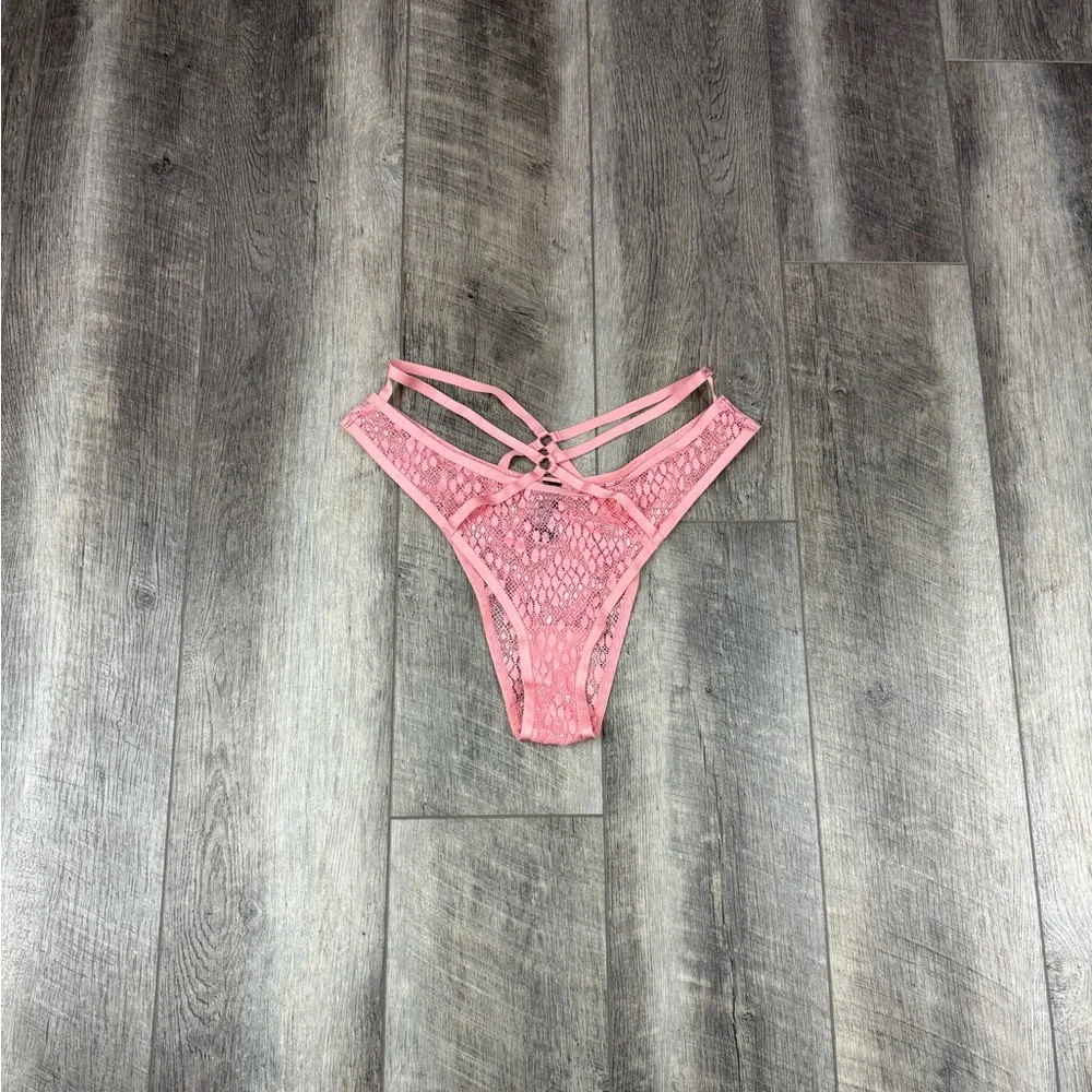 VS Pink Lace Brazillian Underwear‎