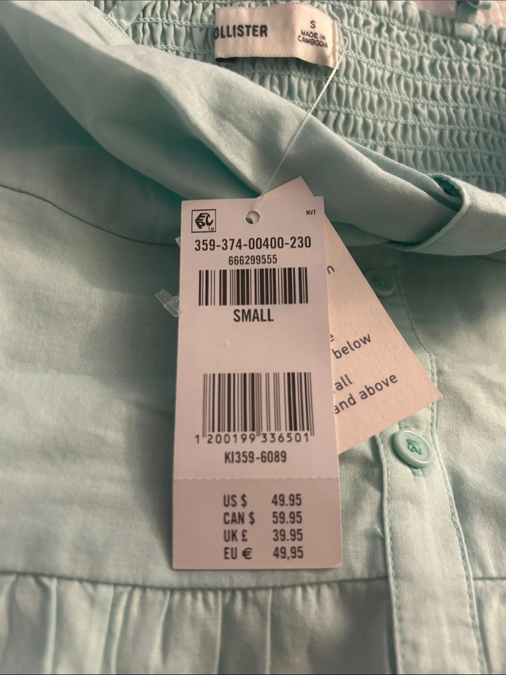 Hollister light aqua
