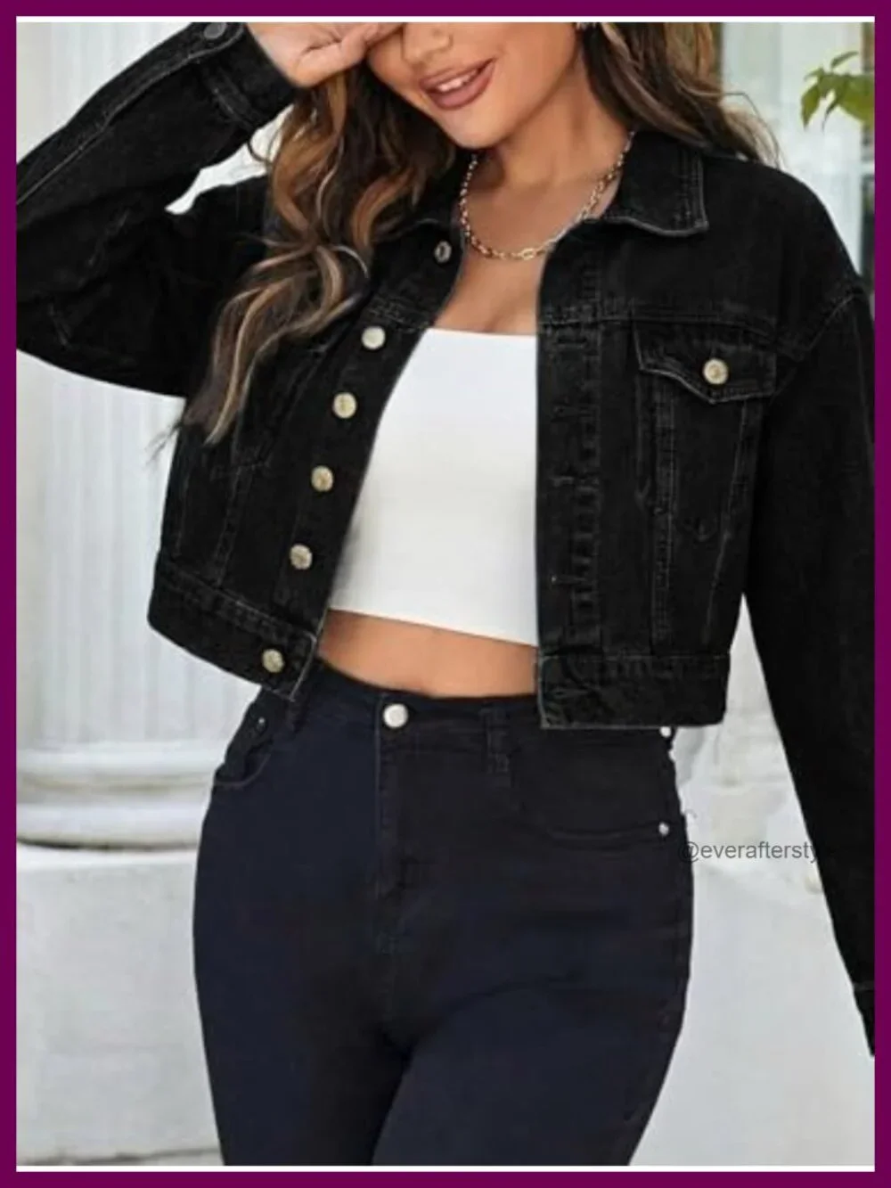 N/A cropped denim