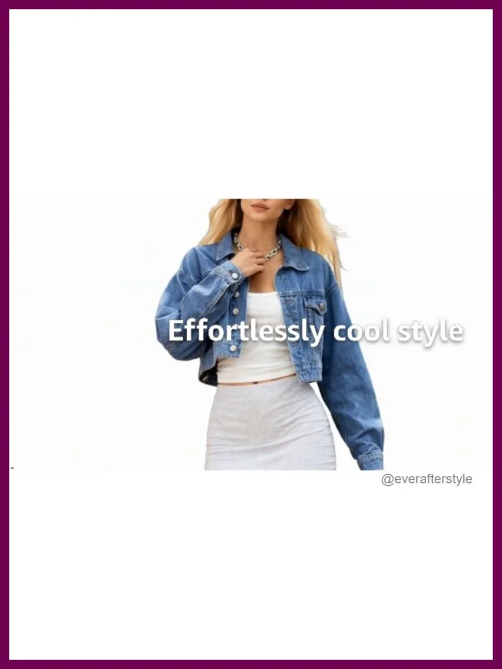 N/A cropped denim