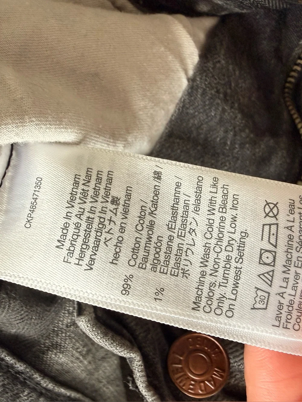Madewell raw hem