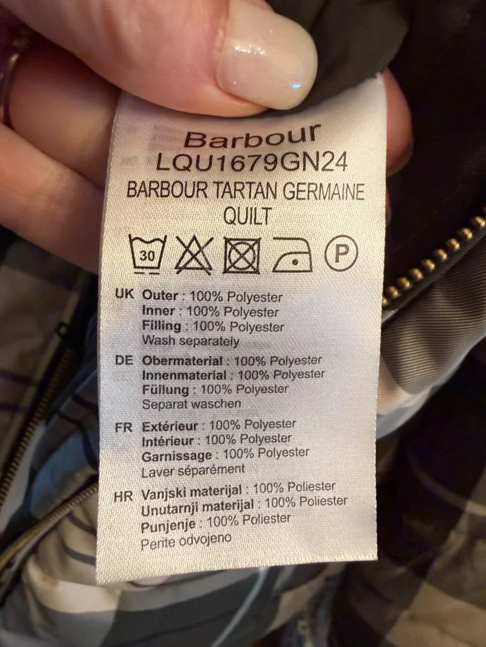Barbour brand new