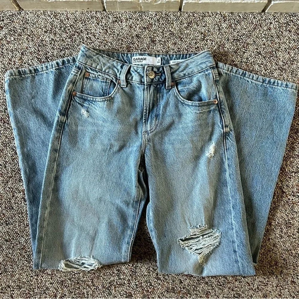 Garage denim distressed