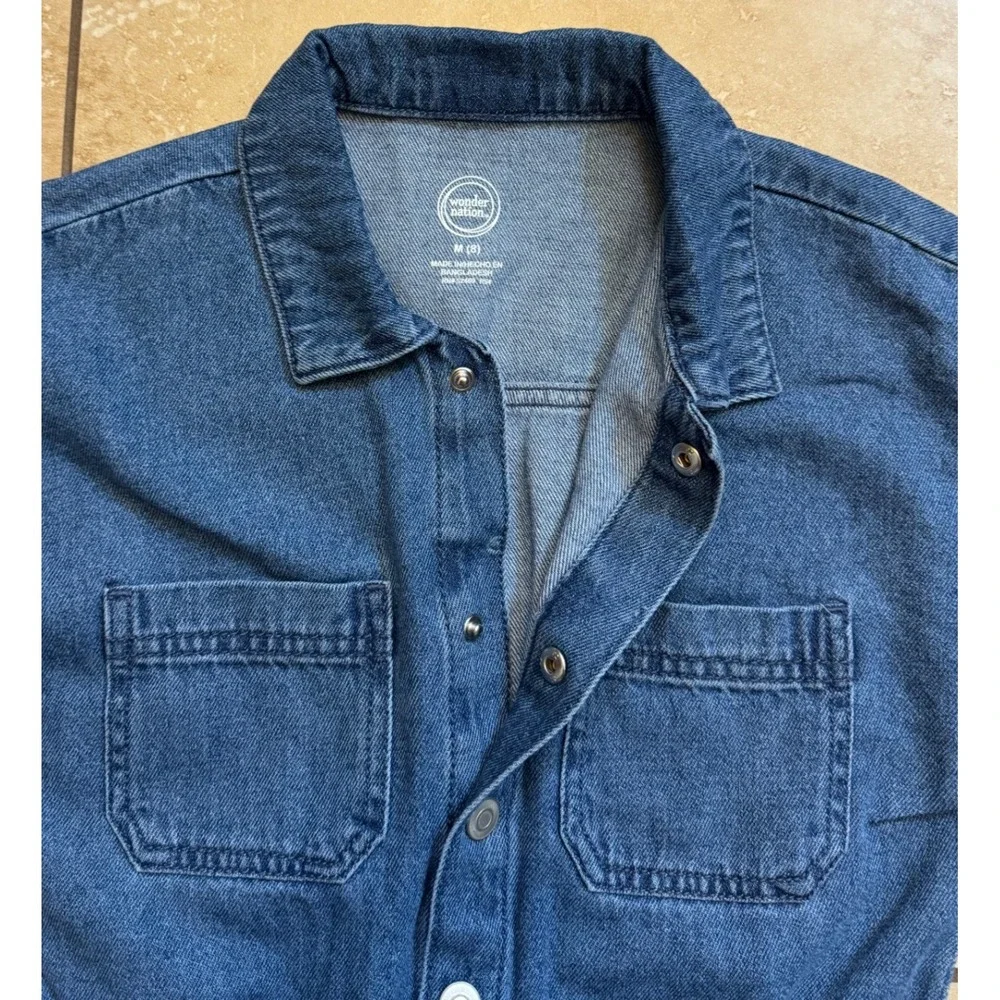 wonder nation denim romper