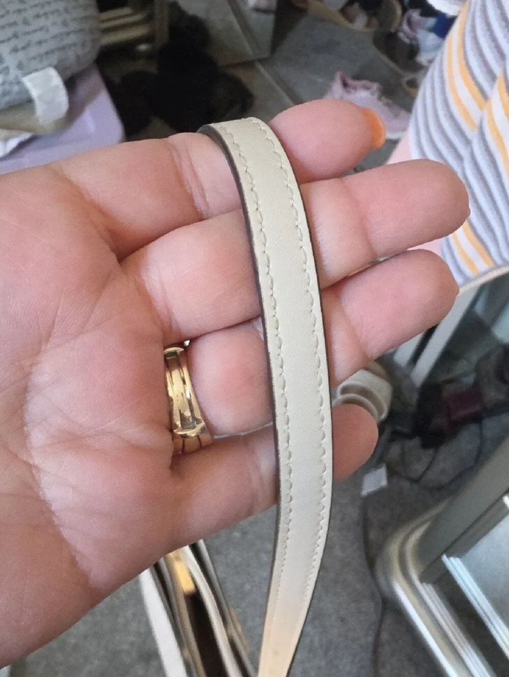 Michael Kors Cream/White Monogram Crossbody Bag