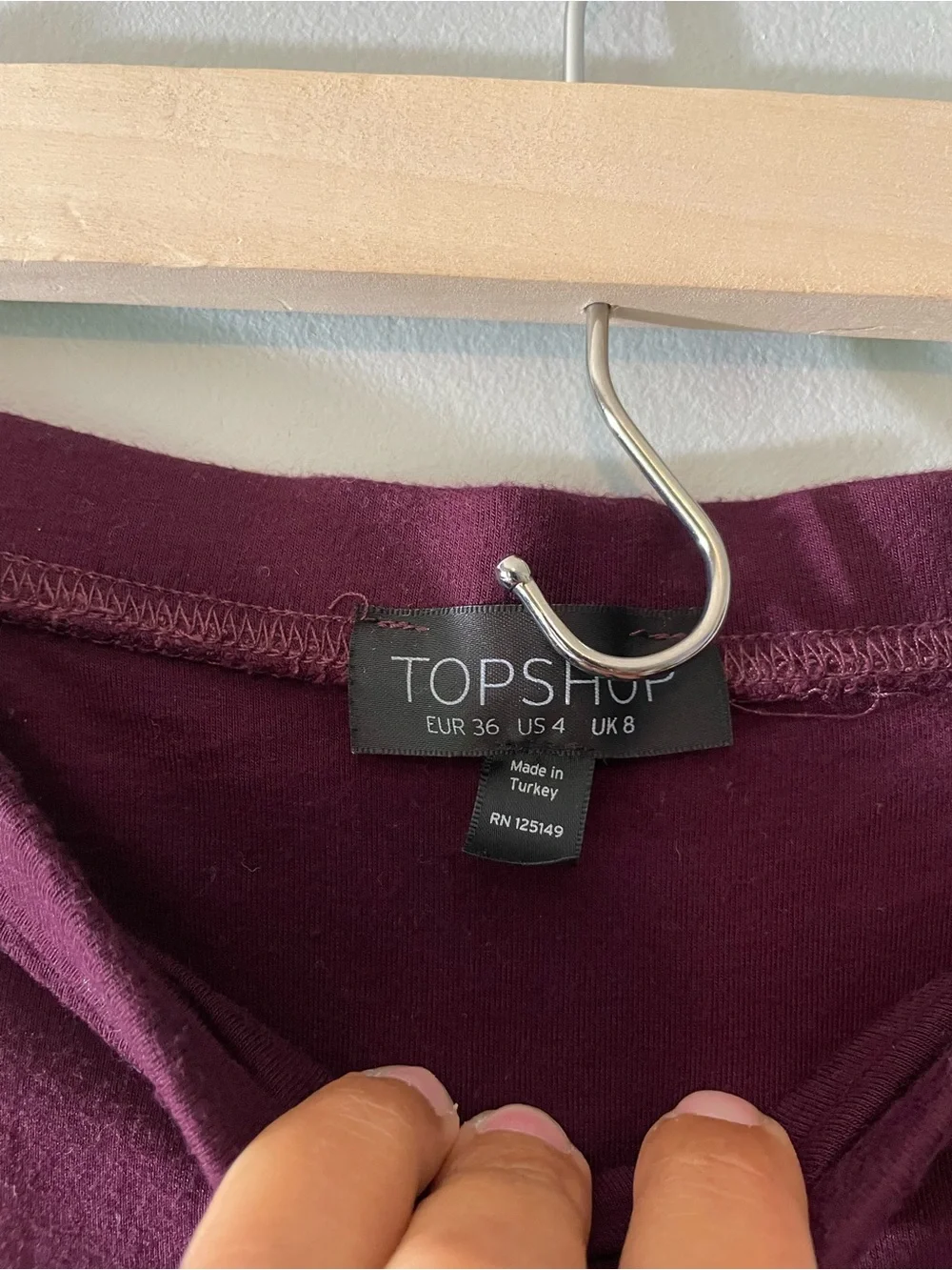 Topshop sleek burgundy