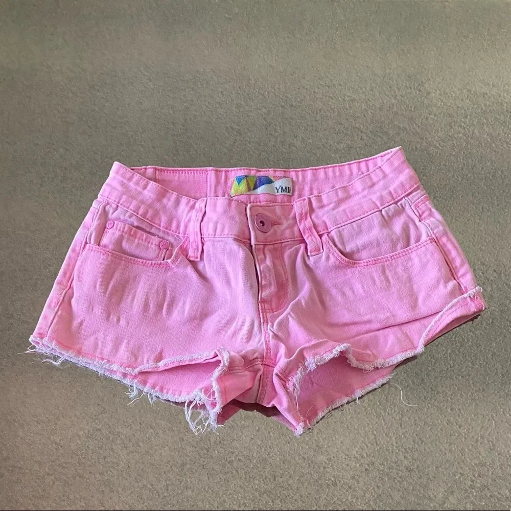 YMI Pink Denim Short-Shorts