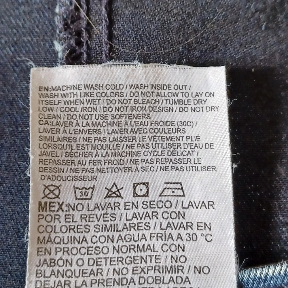 Levi's Jeans Boys 18 Reg Blue 514 Straight Fit Adjustable Waist Denim S111-07