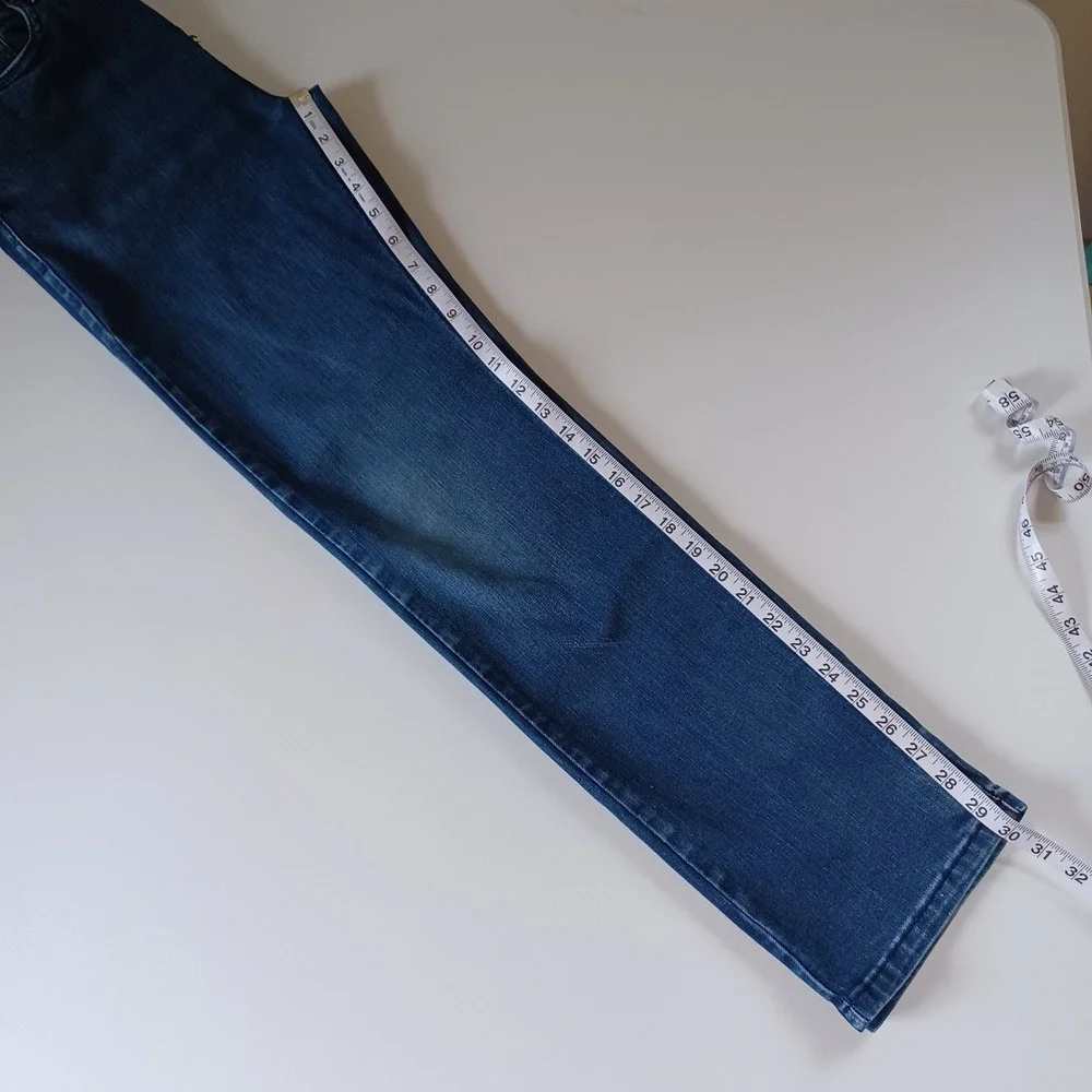 Levi's Jeans Boys 18 Reg Blue 514 Straight Fit Adjustable Waist Denim S111-07