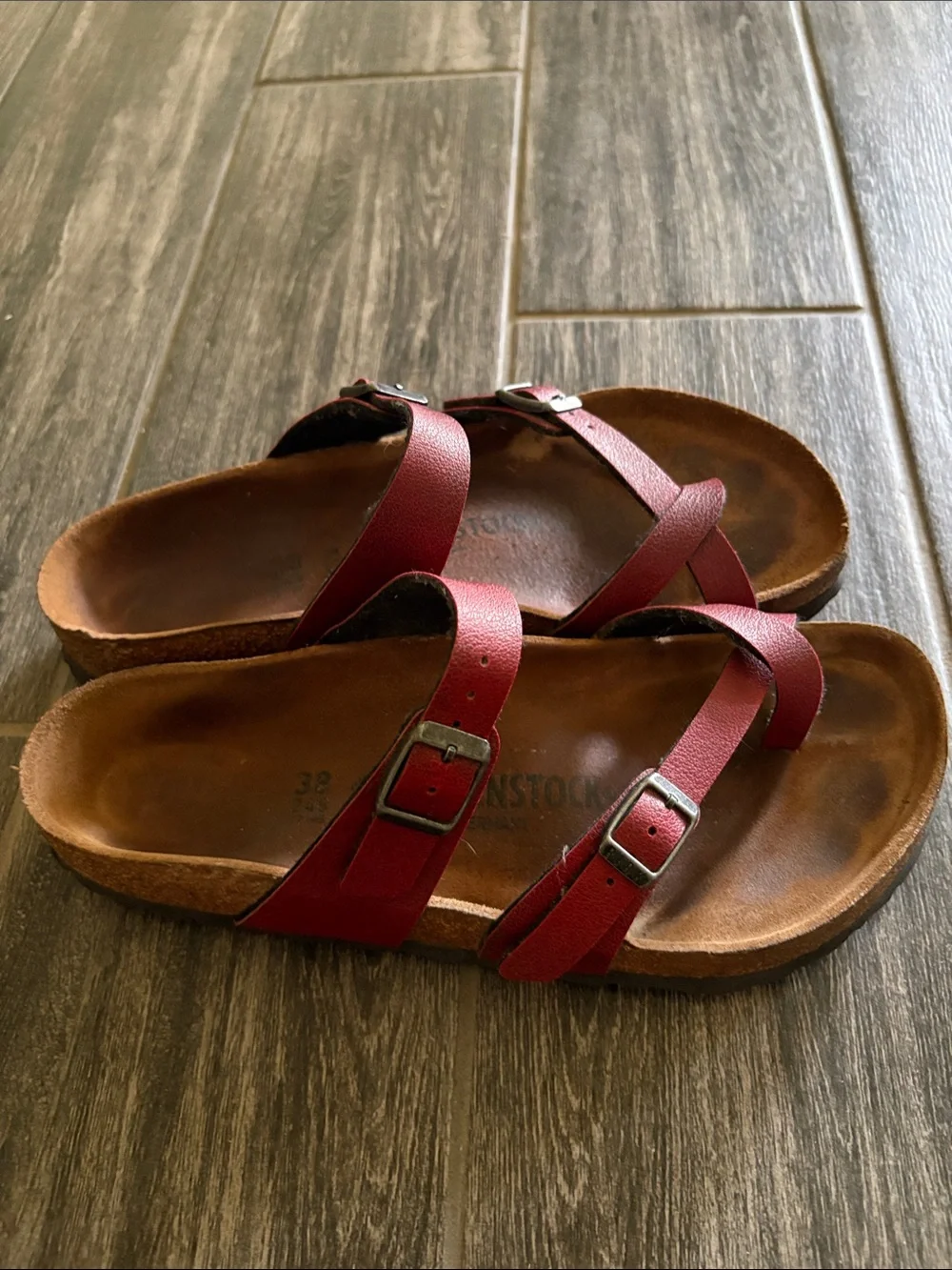 Birkenstock- Mayari Birkoflor- Red- size 38