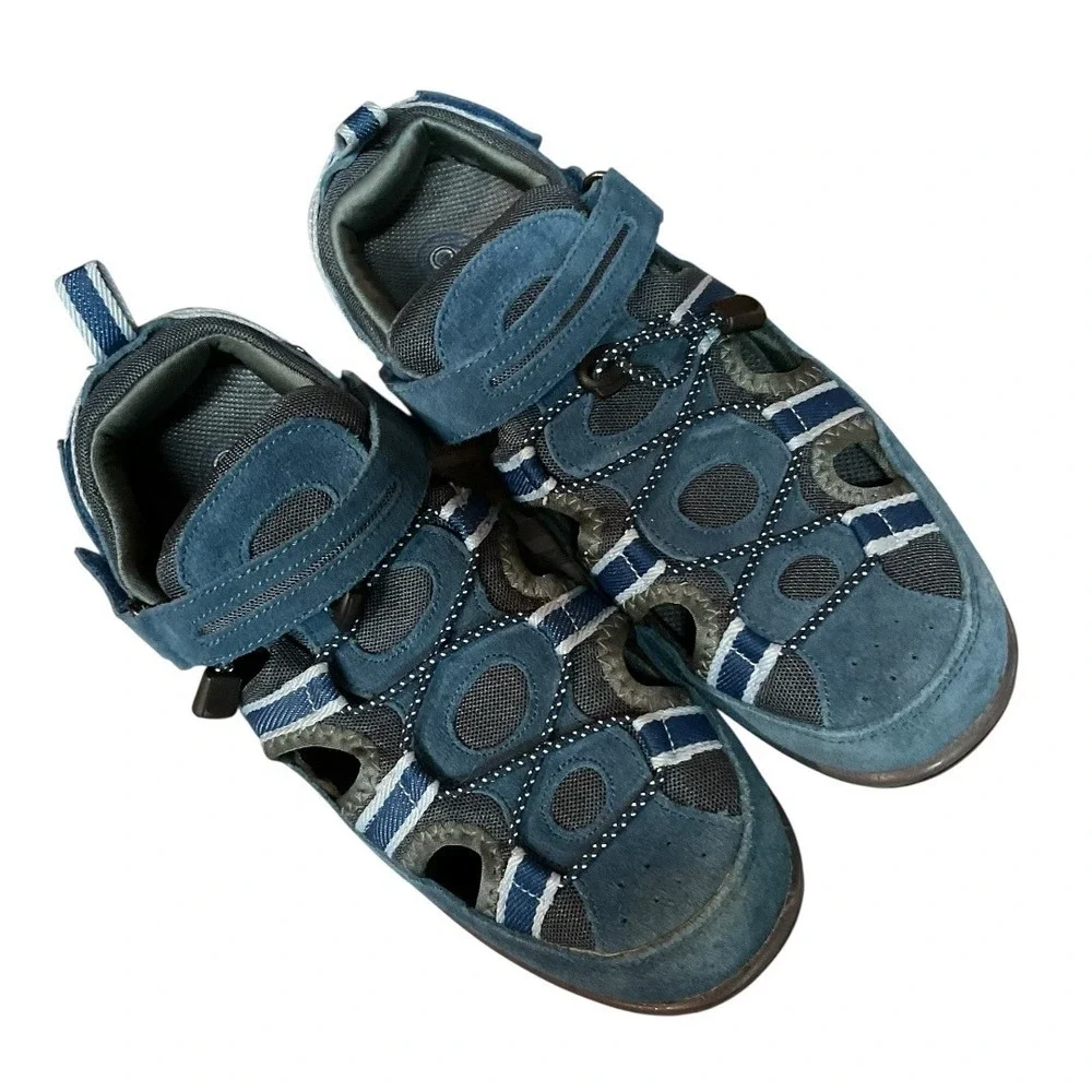 Orthofeet Naples Women's Two-way Strap Round Toe Fisherman Sandals‎ Size 12 Wide