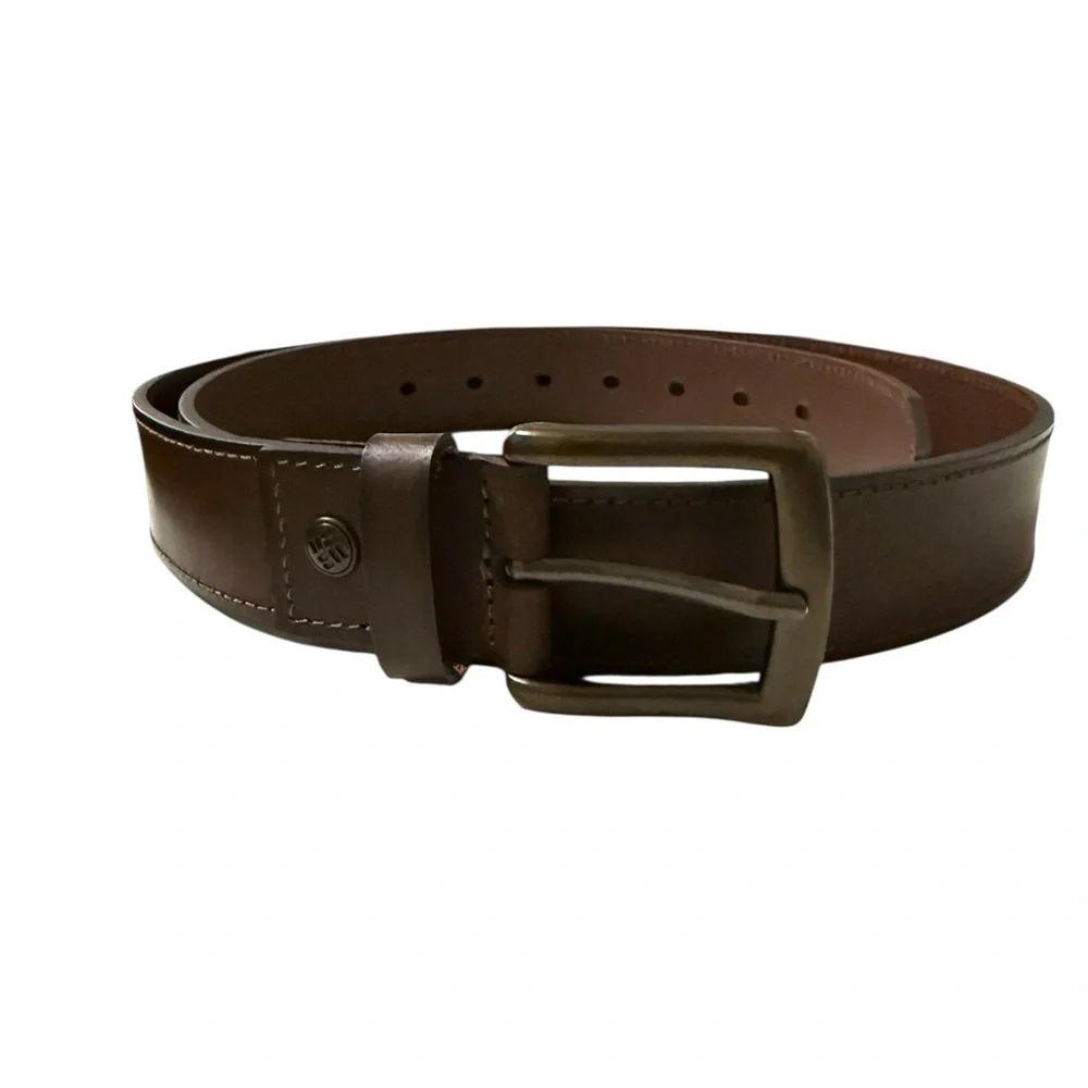 Columbia Men’s Leather Belt · Size Large (Fits 36–38) · Brown