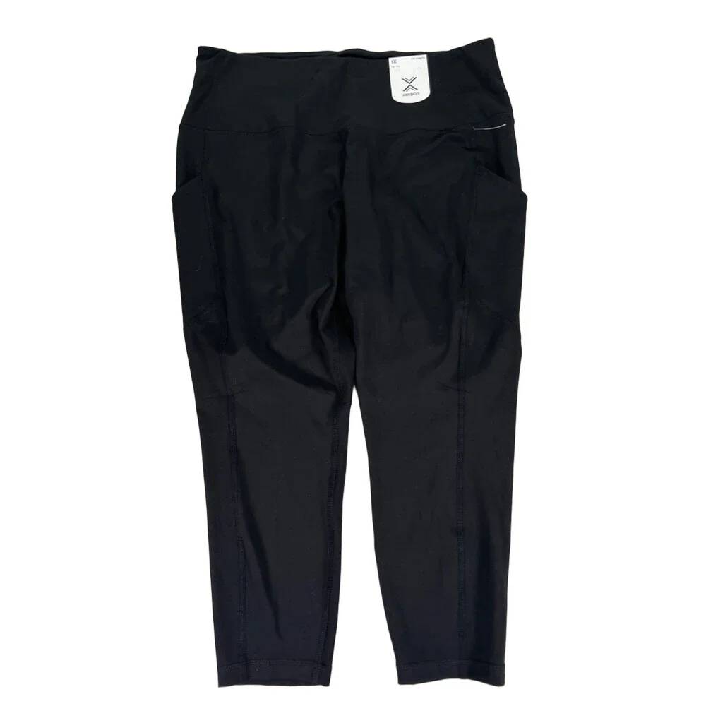 Xersion Women's Black EverUltra 7/8 High Rise Pull On Leggings - 1X Plus