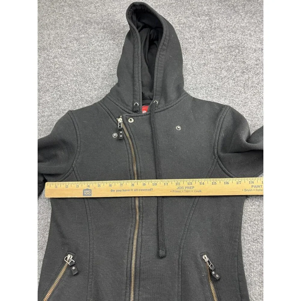Sims Snowboarding Jacket Womens Medium Black Hooded‎ Fleece Zip Pockets