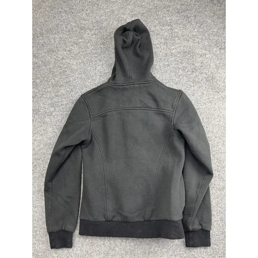 Sims Snowboarding Jacket Womens Medium Black Hooded‎ Fleece Zip Pockets