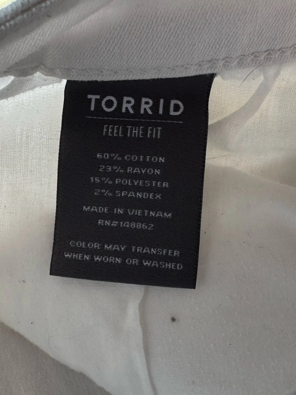 torrid white high