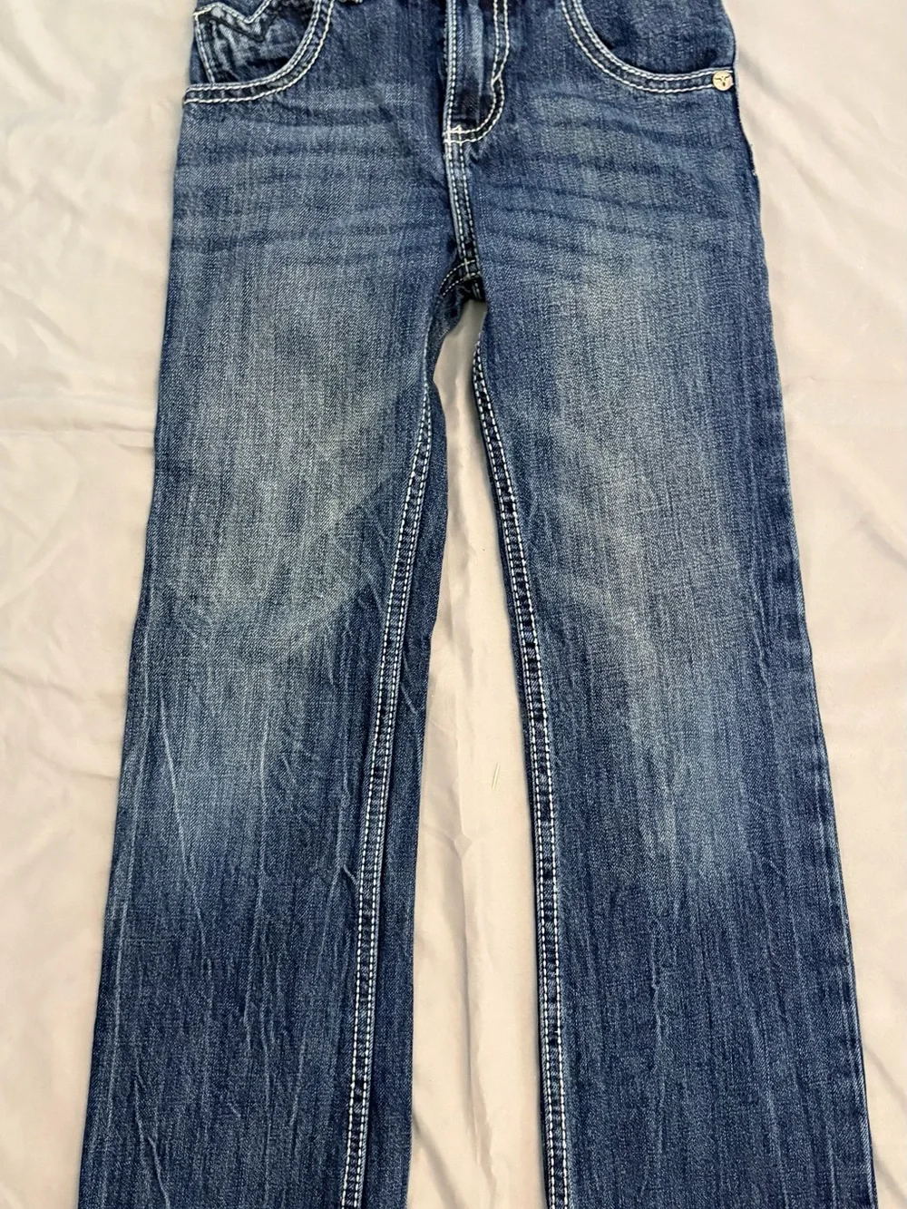 Boys Wrangler Boot Cut  Blue Denim Jeans