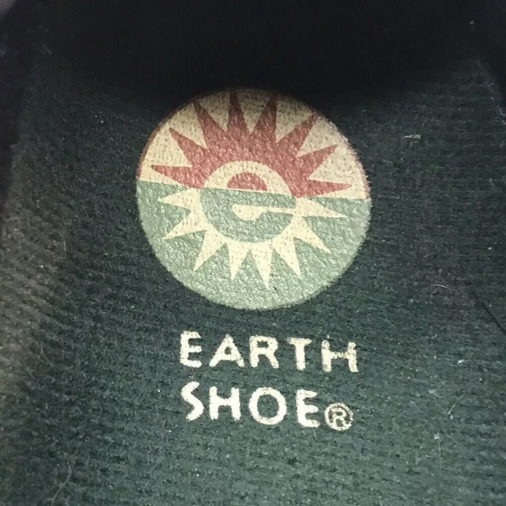 Earth Shoe Haley Slip On Loafers Women's 7.5 Gray & Black Suede Leather Shoes