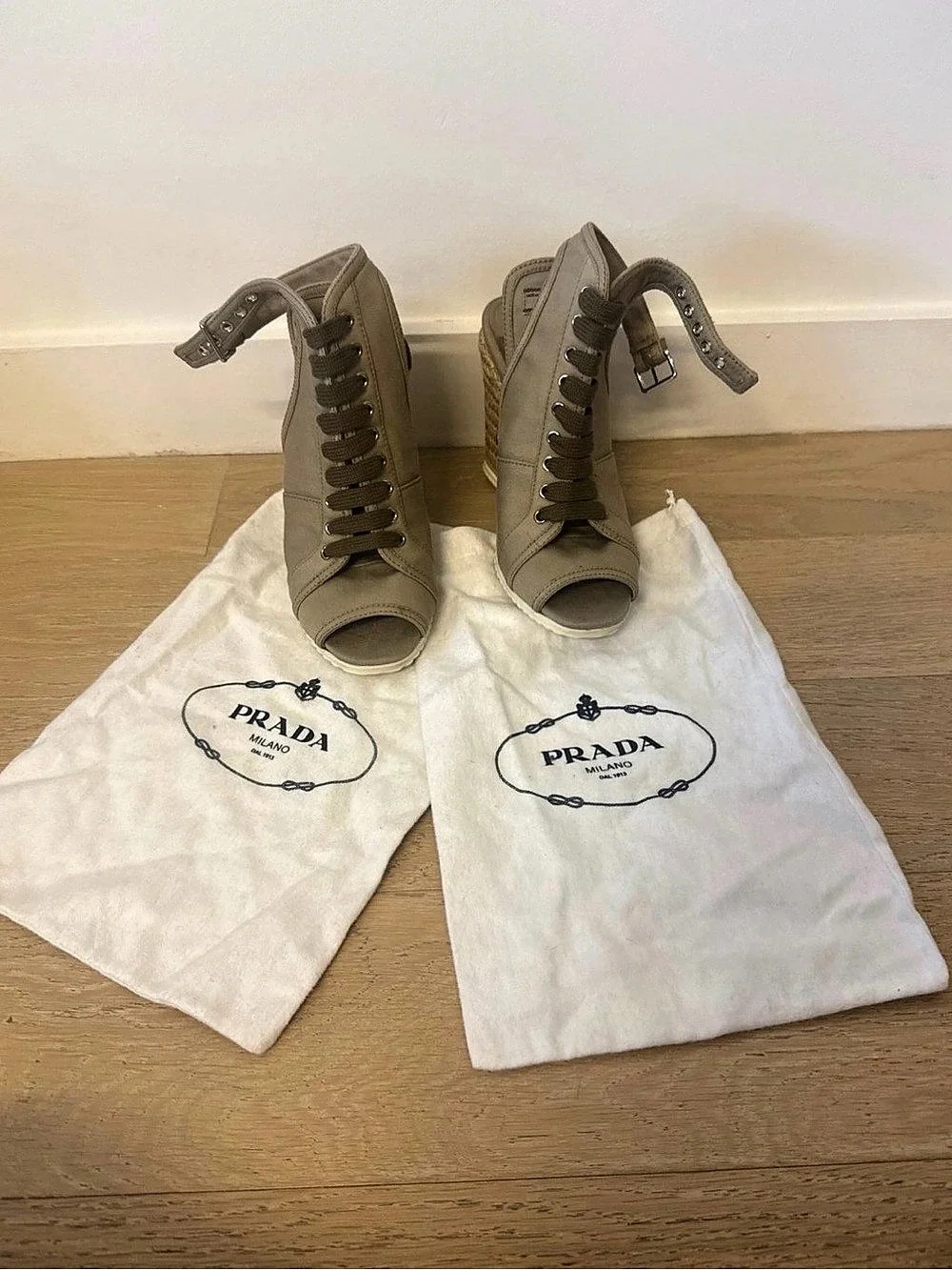 Prada wedge sandals