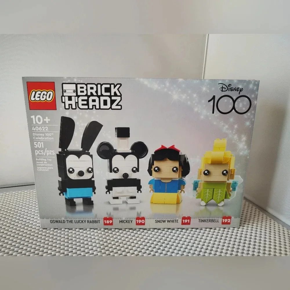Lego Disney 100 BrickHeadz Disney 100 Celebration 40622 NWT Building Toy Set