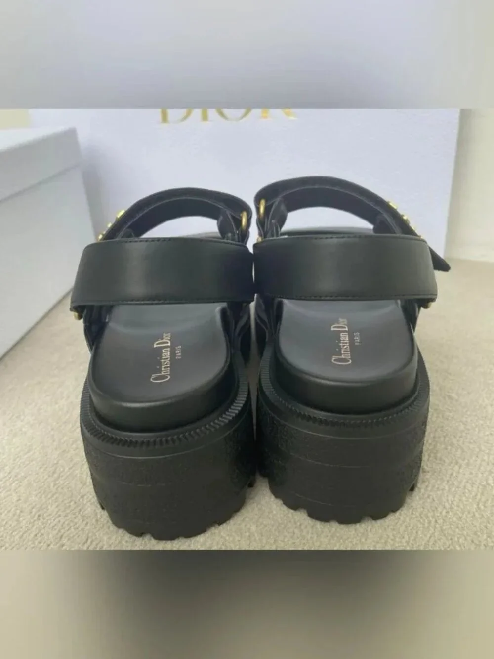D⁦ior ⁦ black leather