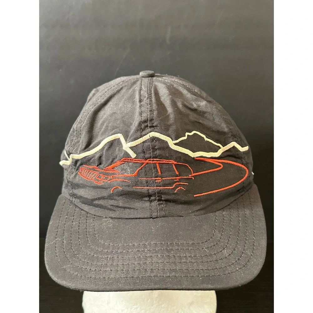 Vintage Jeep The Legend Continues Cherokee Mountain‎ Embroidered Black Hat Cap