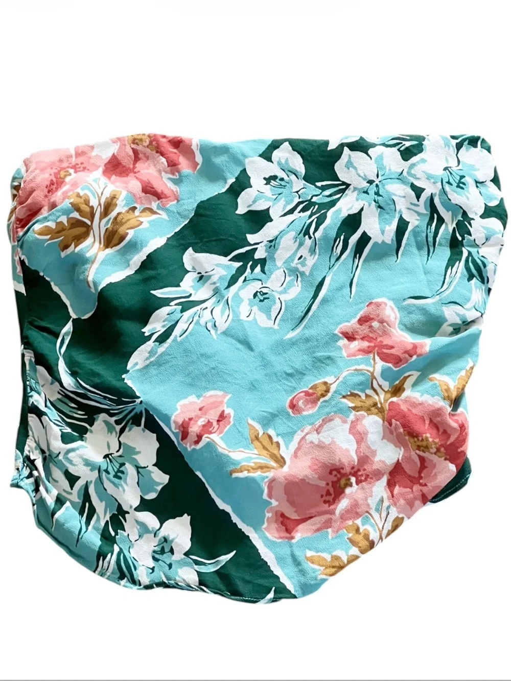 Reformation Lennon Strapless Paloma Floral Top With Scarf Size 12