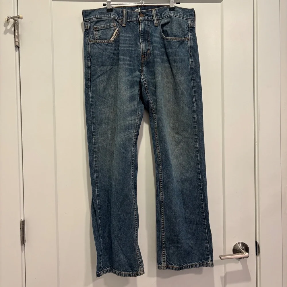 Levis 559 Relaxed Straight Leg Jeans Mens 32x30 Medium Wash Blue Denim 3932