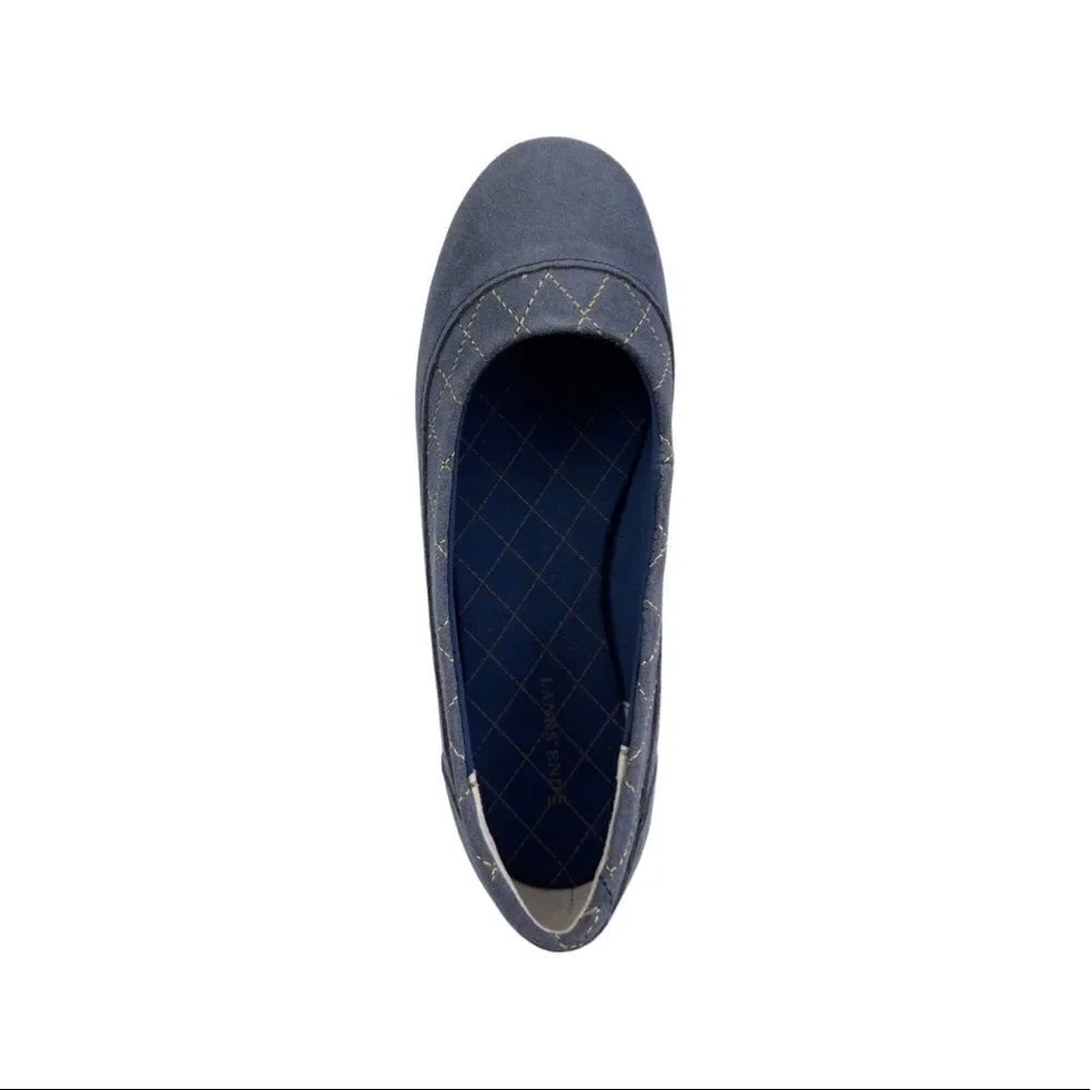 Lands End Women’s Suede Flats • Size 6M • NWOT