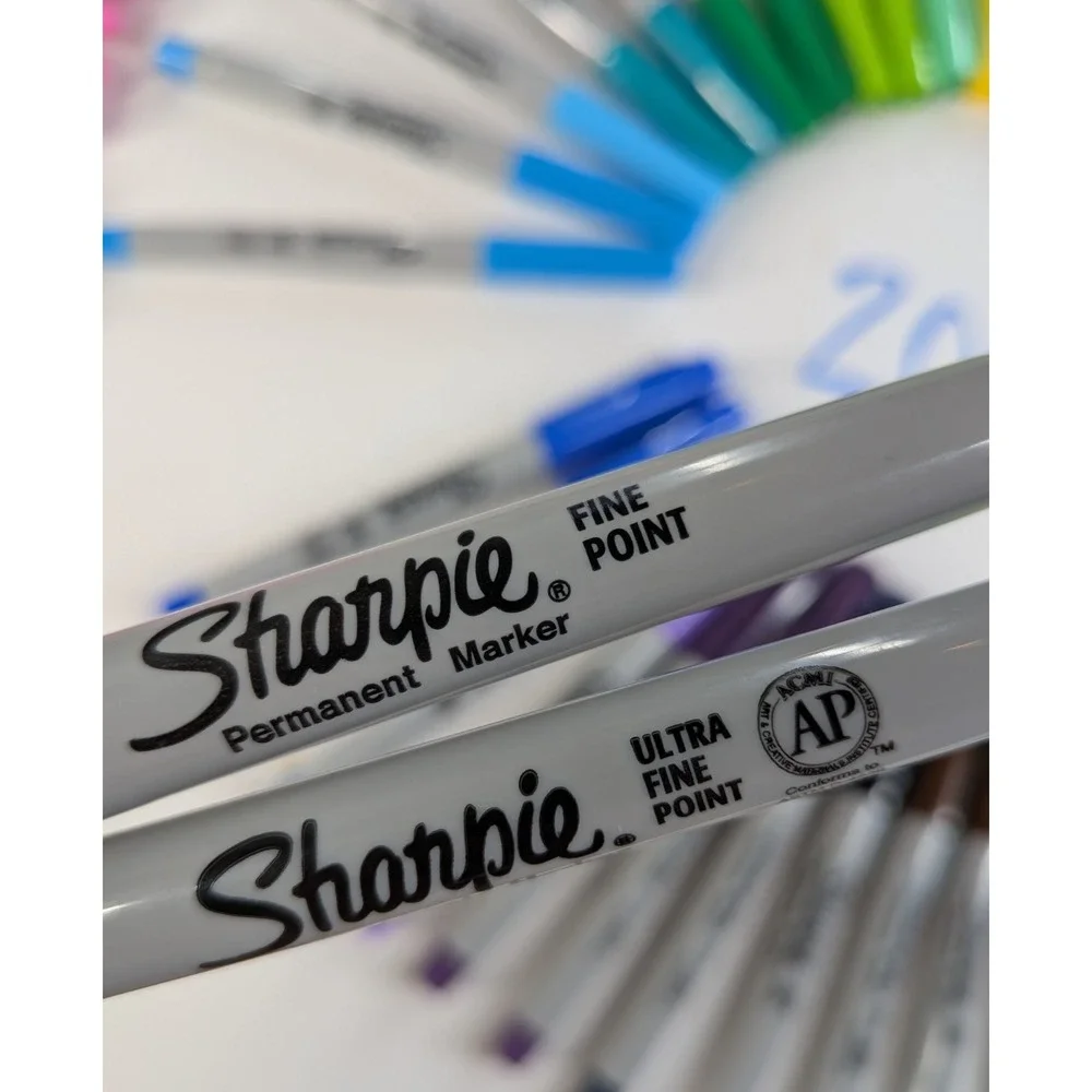 Sharpie gently pre