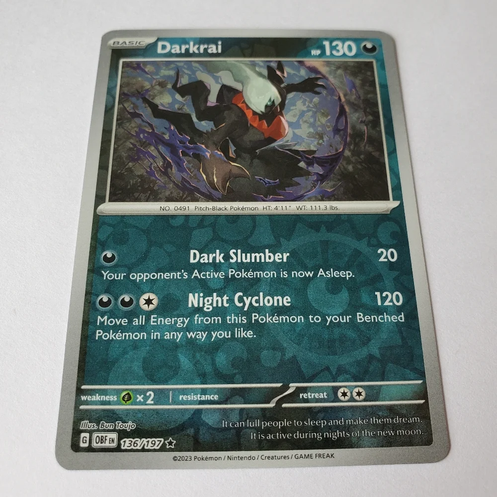 Pokemon card darkrai