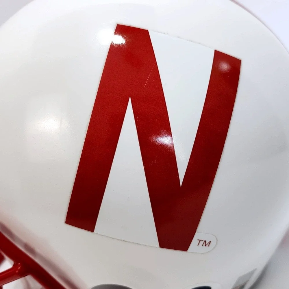 Franklin Nebraska Cornhuskers Plastic Display Youth Football Helmet White‎ Red