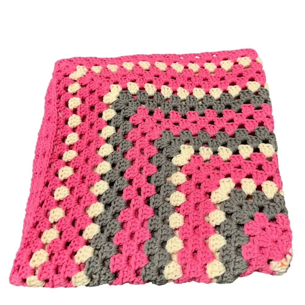 UNISEX Baby Blanket Handmade Classic‎ Retro Look Afghan NWOT STYLE #830