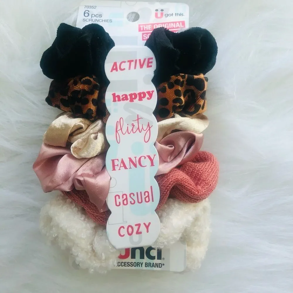 Hair Scrunchies For Girls, Teens‎ & Women 6 in the pack