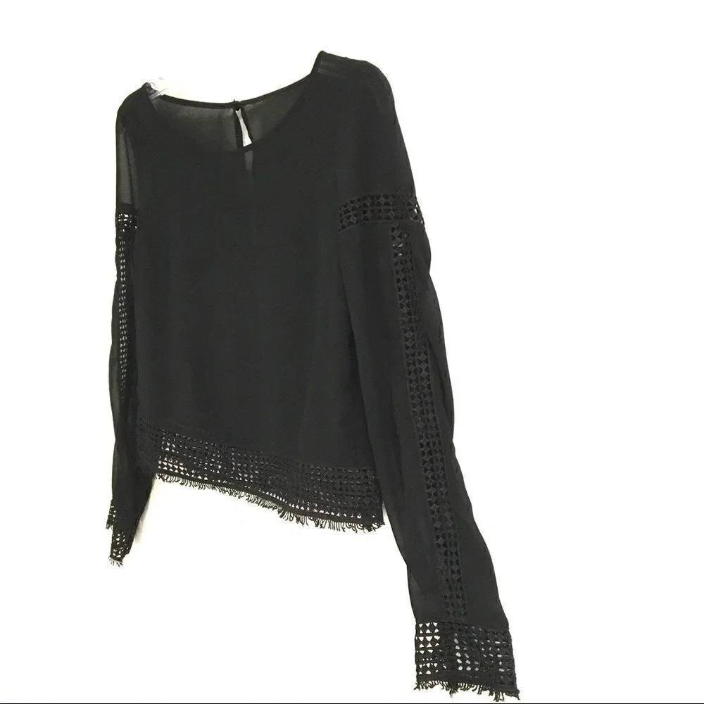 H&M black sheer