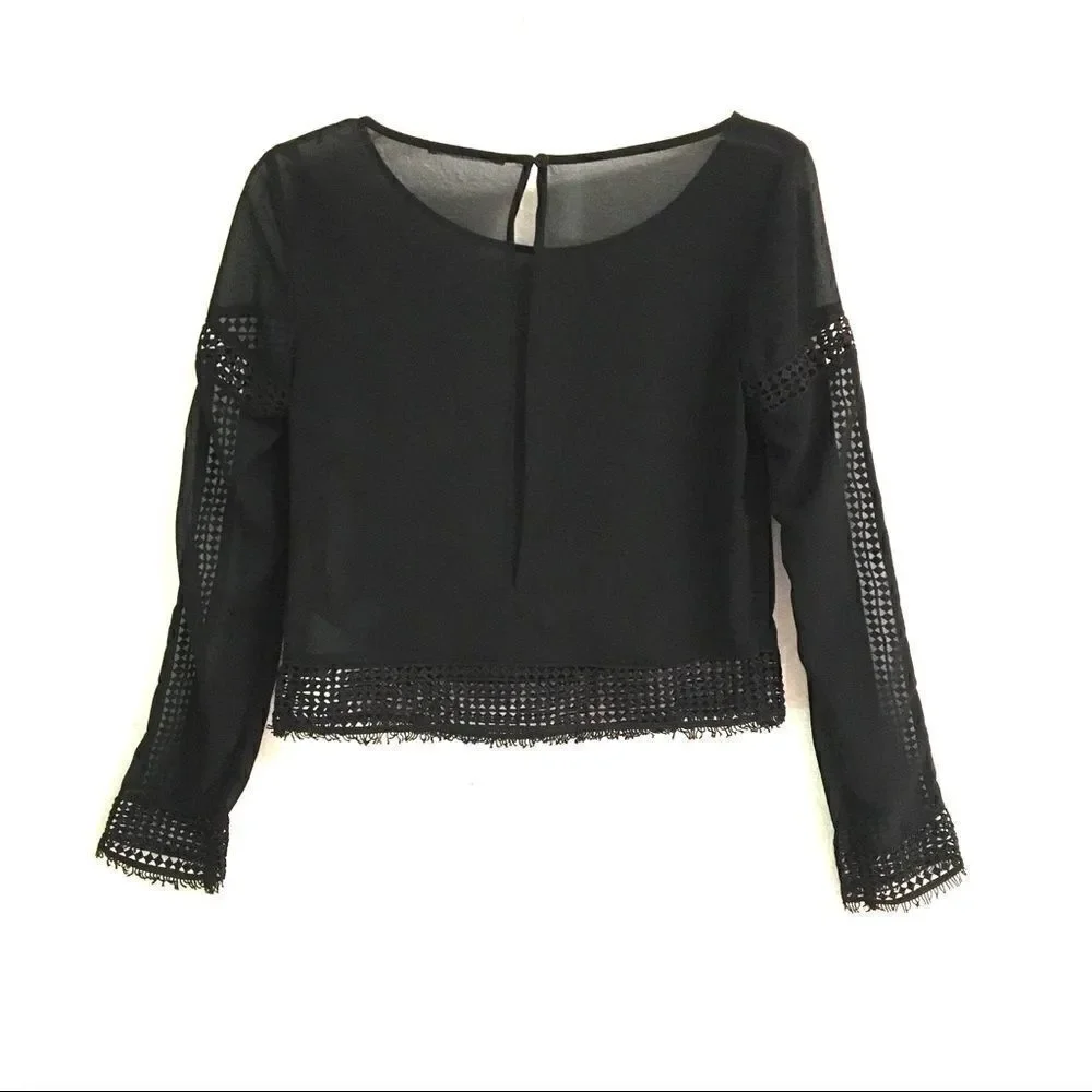 H&M black sheer