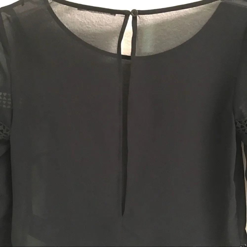 H&M black sheer