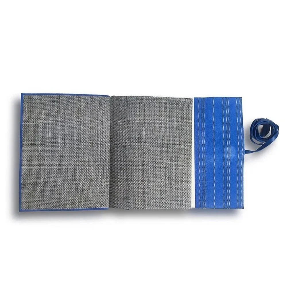 Barnes & Noble handstitched blue