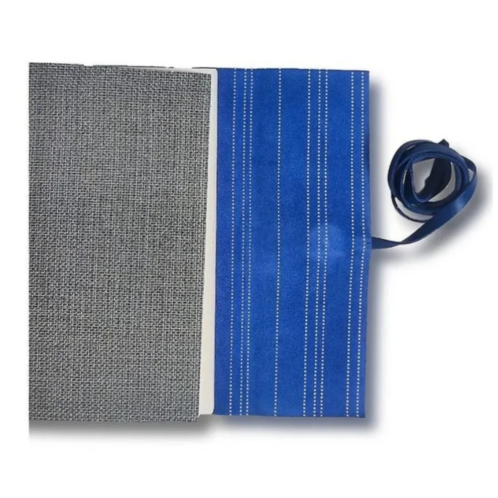 Barnes & Noble handstitched blue