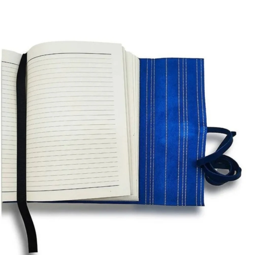 Barnes & Noble handstitched blue