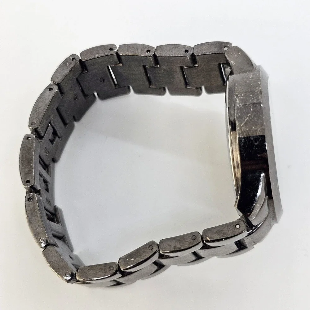 Men's Watch 40MM Dark Gray Case Dial Bracelet Bands 6.5