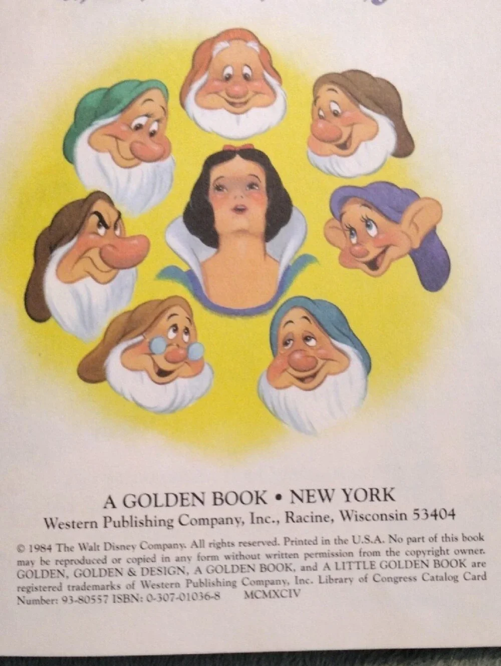 Little Golden Book/Disney 1984 walt