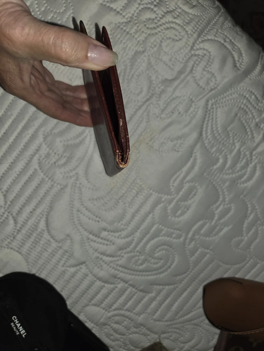 Cartier compact leather