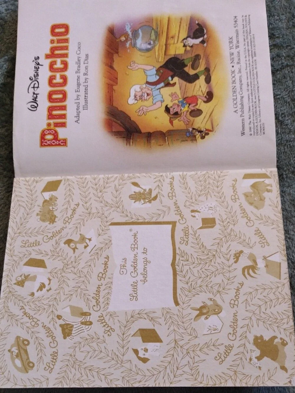 Little Golden Book/Disney 1990 walt